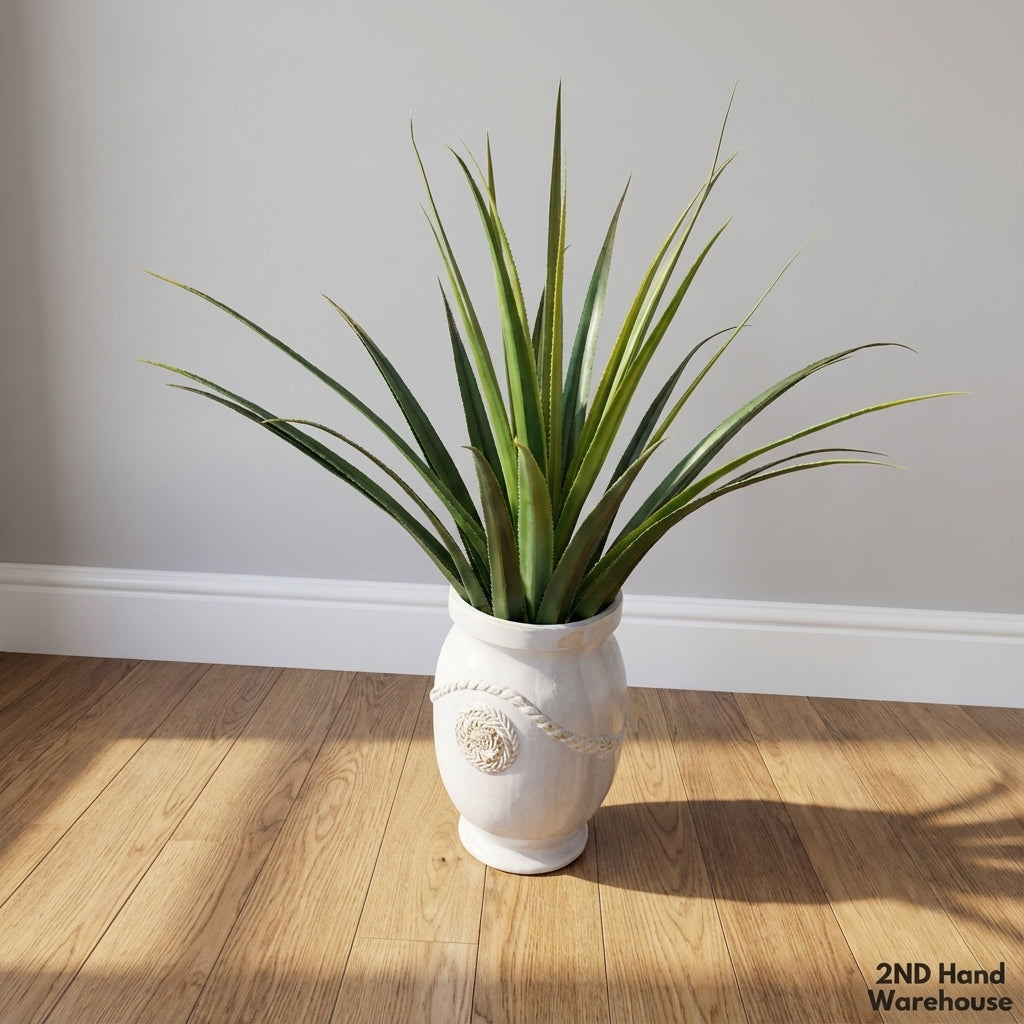 Chic Faux Agave Plant in Decorative Ceramic Pot