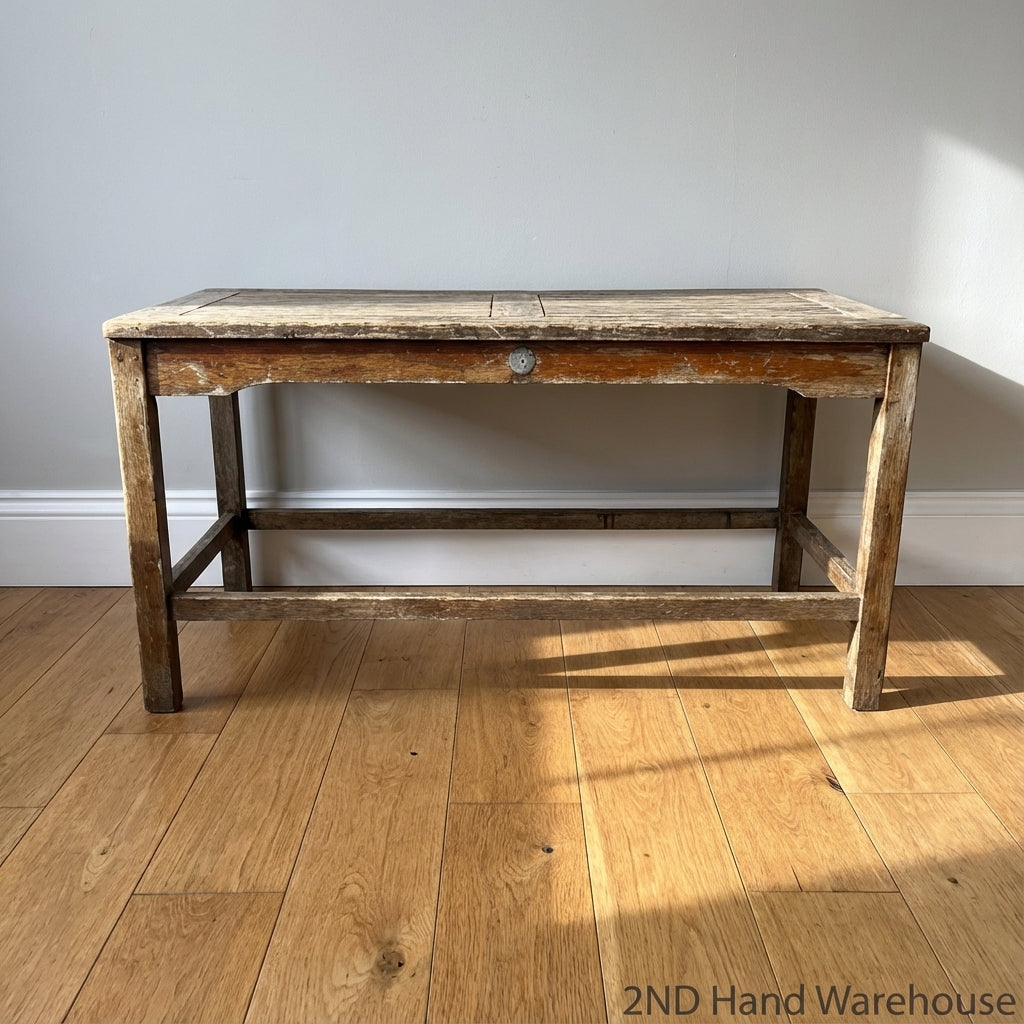 Rustic Weathered Wood Coffee Table / Bench