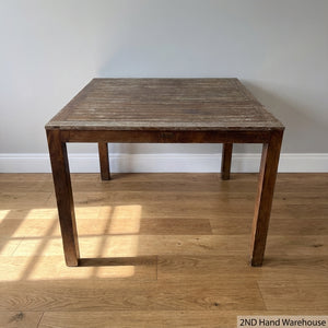 Rustic Square Wooden Outdoor/Dining Table 1m x 1m