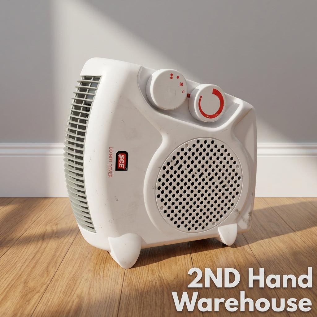 Compact SCE Portable Electric Fan Heater with Thermostat