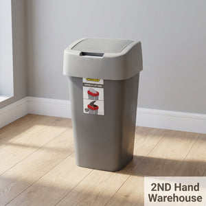 Versatile Grey Swing or Lift Waste Bin