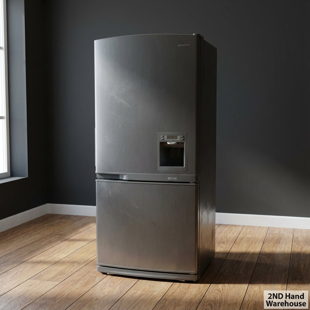 Sleek Samsung Bottom Freezer Fridge - Water Dispenser Included