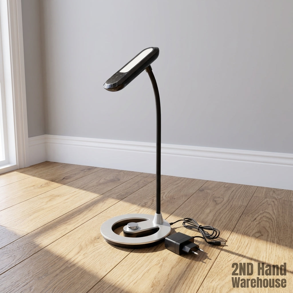 Sleek Modern Flexible LED Desk Lamp with Power Adapter - 2ndhandwarehouse.com