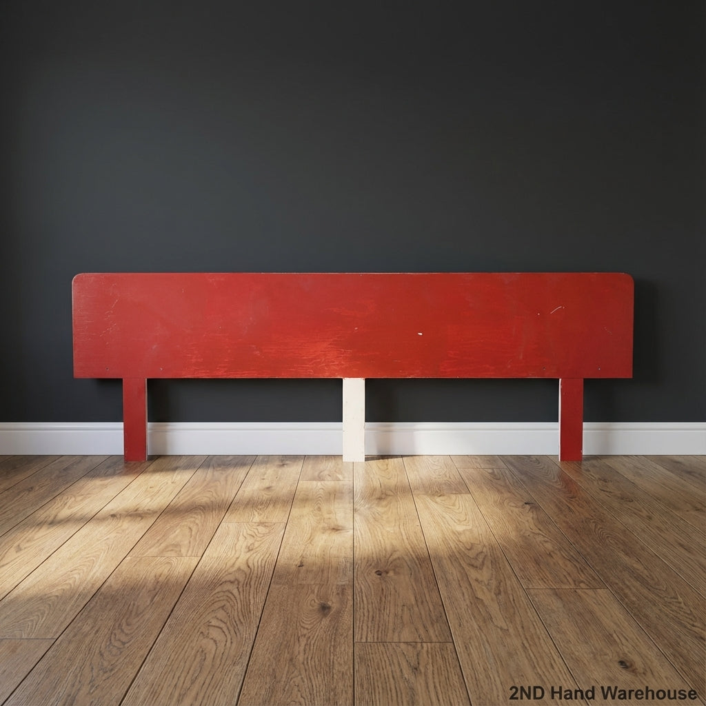 Bold Red Bed Headboard