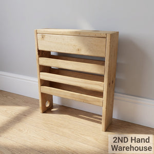 Versatile Wooden Slatted Stool/Side Table - 2ndhandwarehouse.com