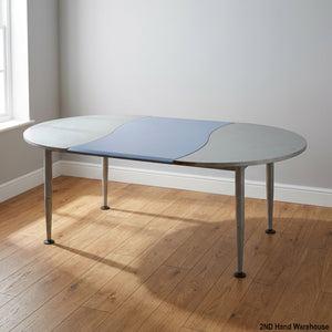 Stylish Two-Tone Oval Dining & Meeting Table ✨ - 2ndhandwarehouse.com