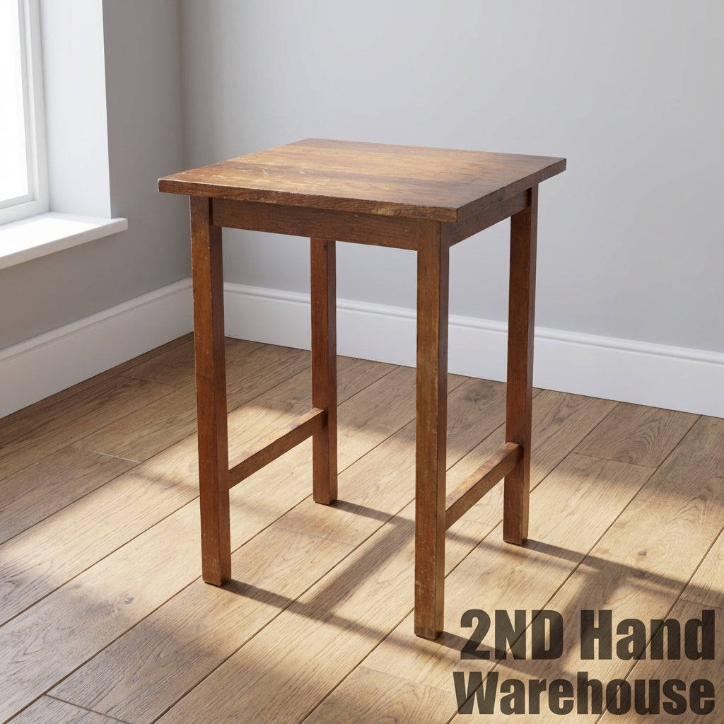 Charming Rustic Wooden Side Table - 2ndhandwarehouse.com