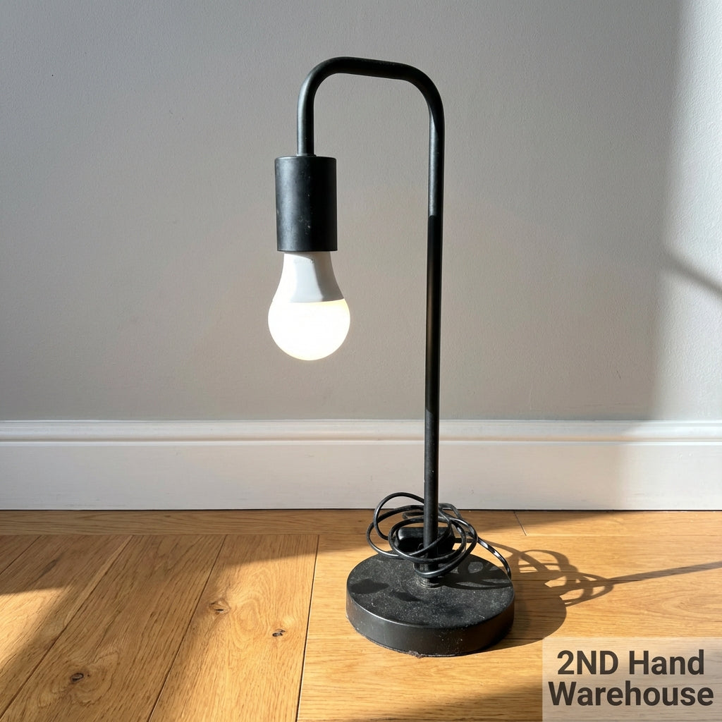 Sleek Black Modern Desk Lamp with LED Bulb ✨ - 2ndhandwarehouse.com