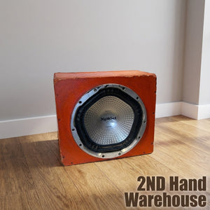 CLEAN, SOLD AS IS - Sony Xplod 1000W Subwoofer in Custom Orange Box - 2ndhandwarehouse.com