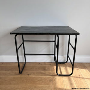 Industrial Black Metal Desk - 2ndhandwarehouse.com