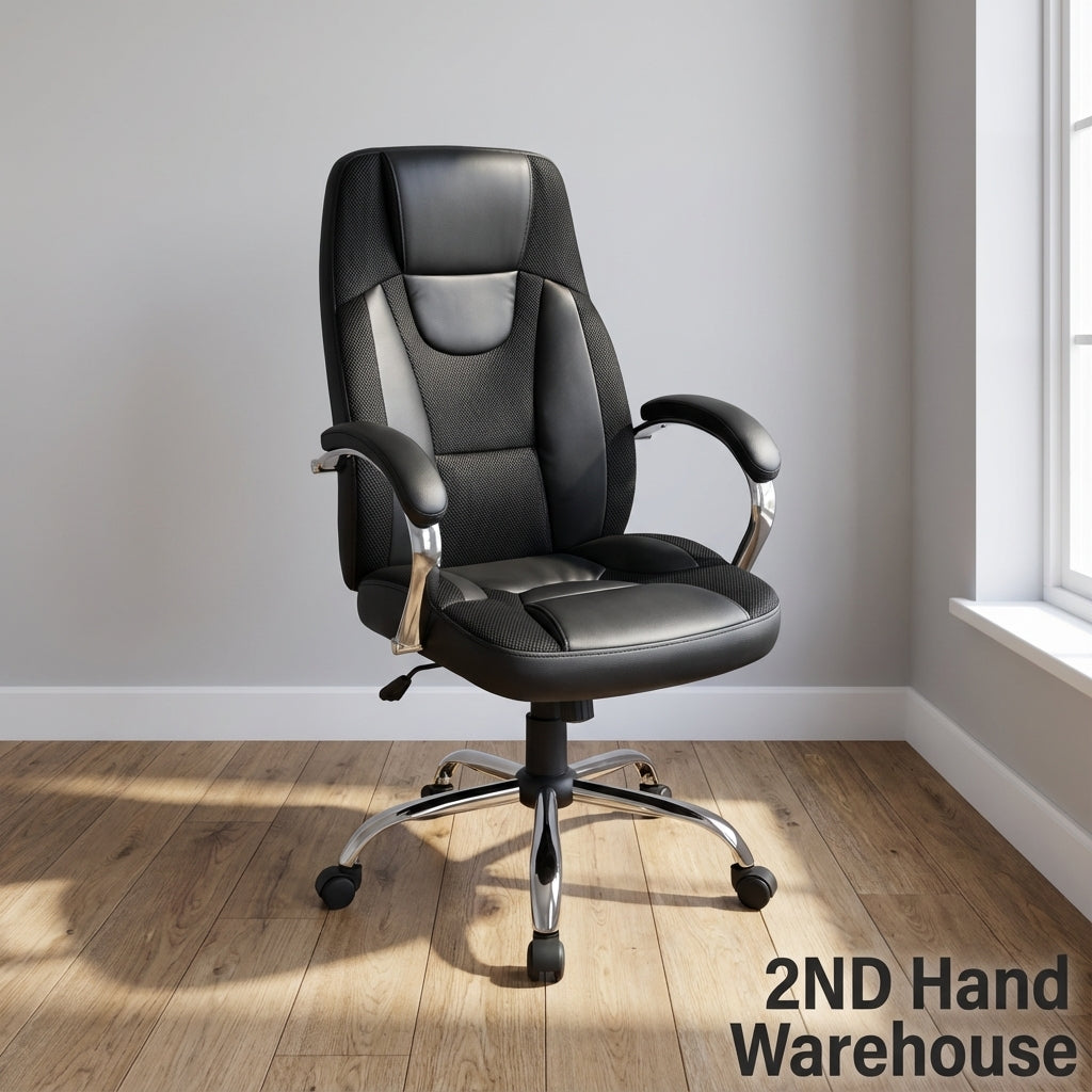 Executive Ergonomic Office Chair with Chrome Base