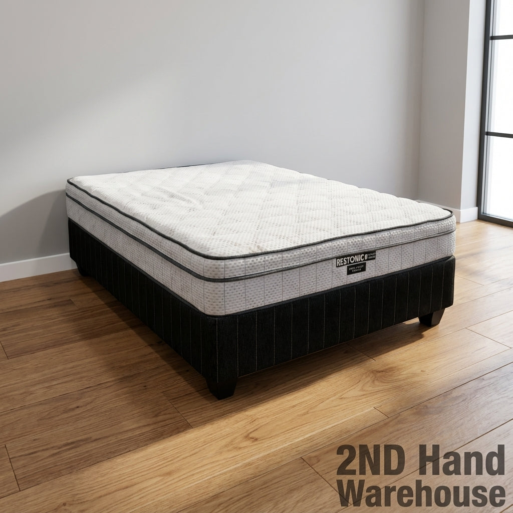 Restonic King Size Mattress with Base - Gentle Support