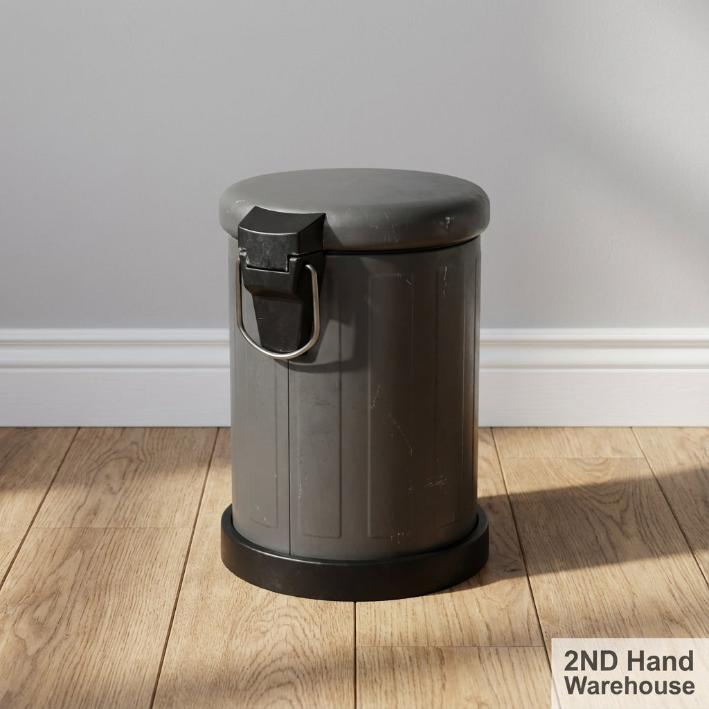 Sleek Dark Grey Pedal Bin
