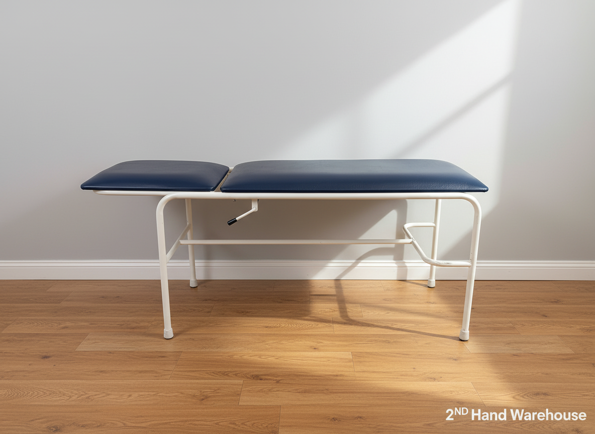Versatile Adjustable Examination Couch - Navy & White