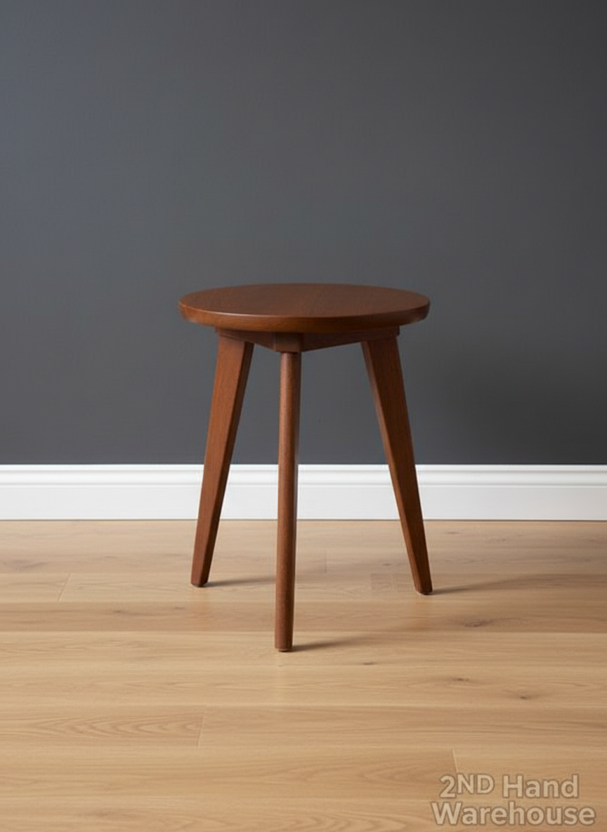Charming Round Wood Side Table