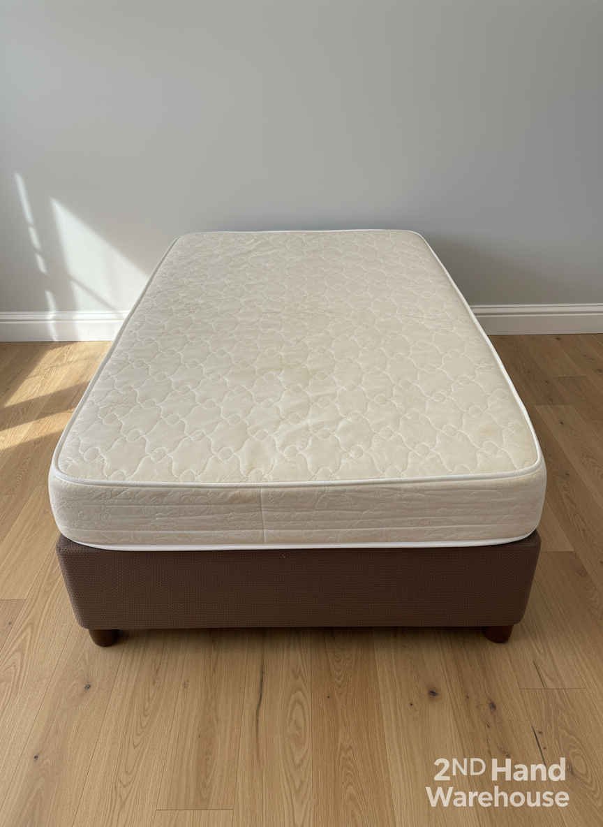 Affordable 3/4Mattress & Brown Bed Base Set