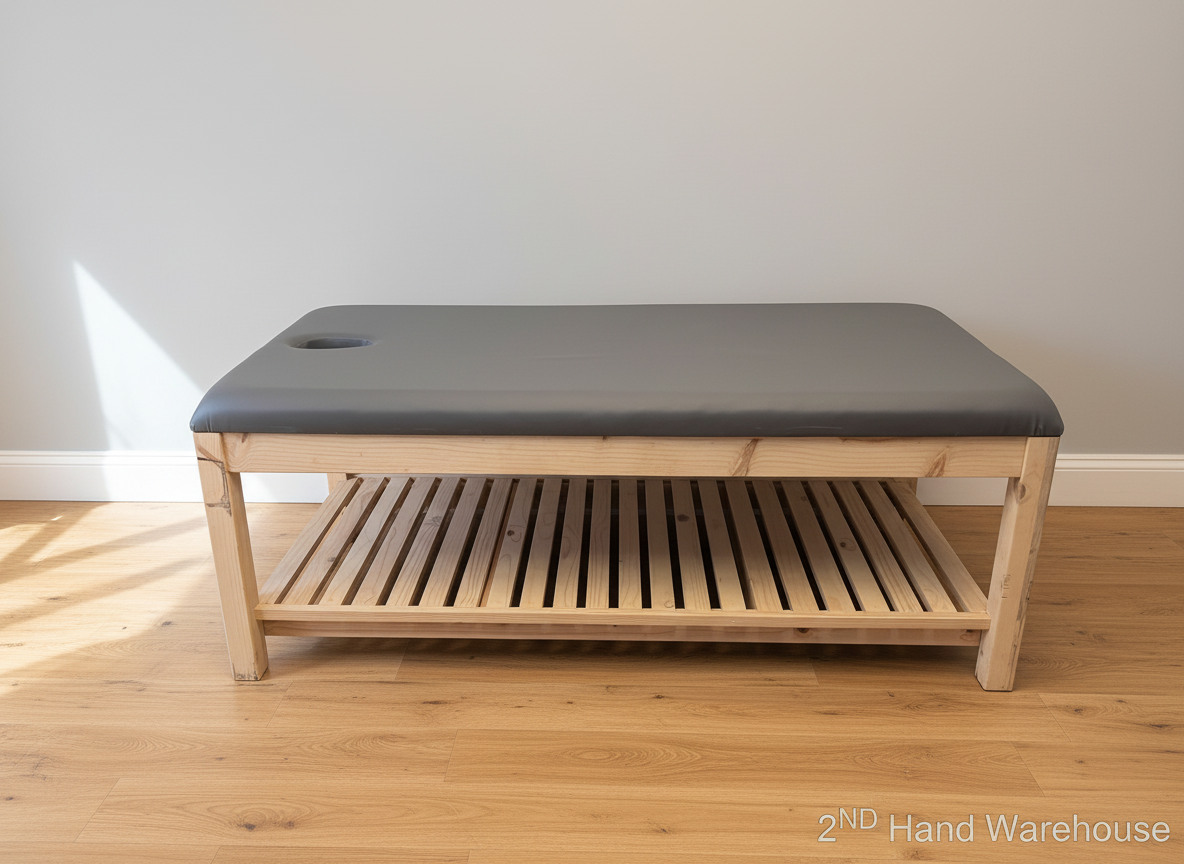 Professional Massage & Treatment Table with Storage Shelf