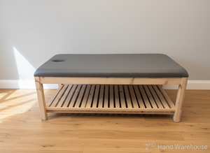 Professional Massage & Treatment Table with Storage Shelf - REDUCED