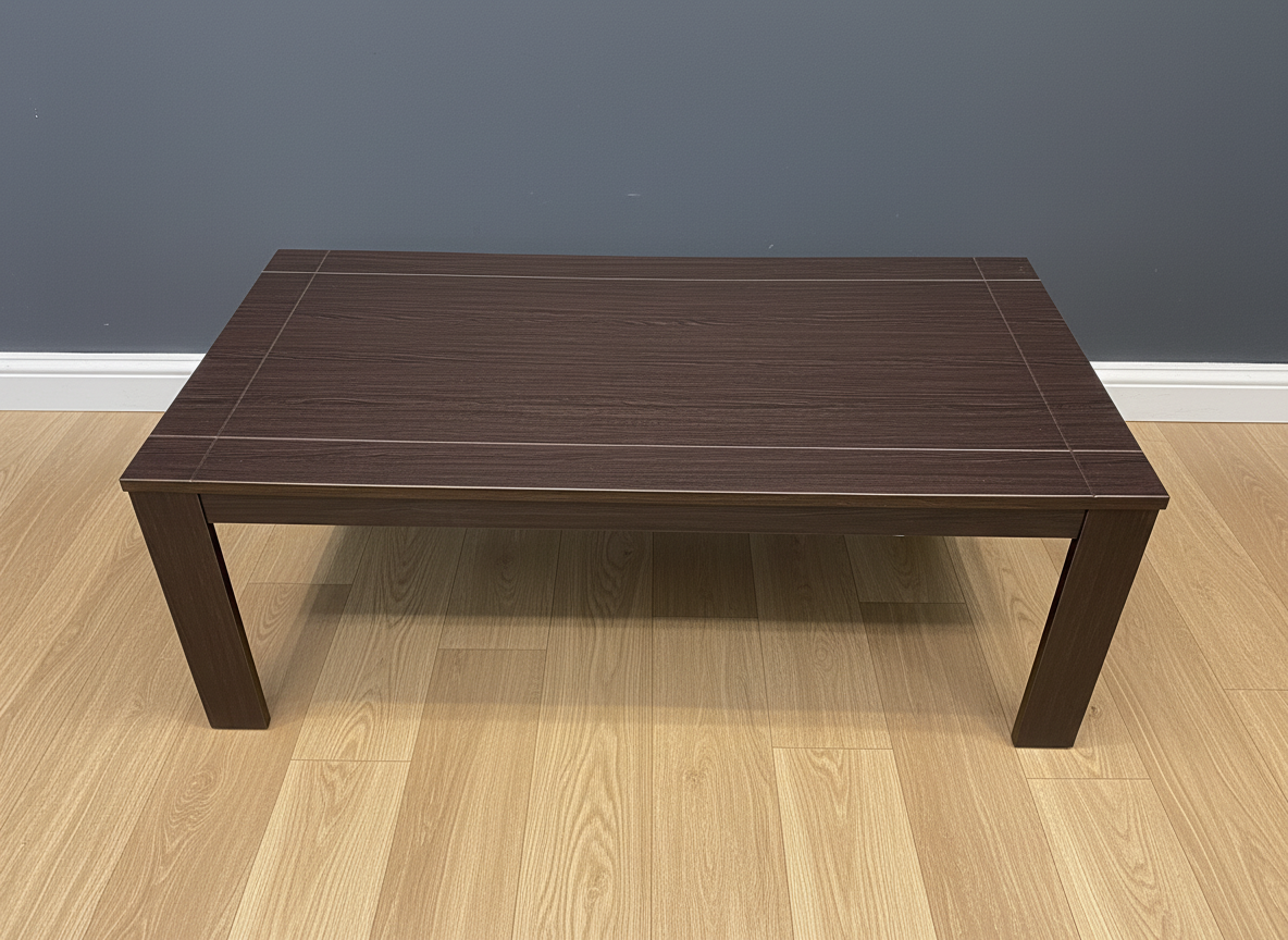 Sleek Dark Wood Coffee Table
