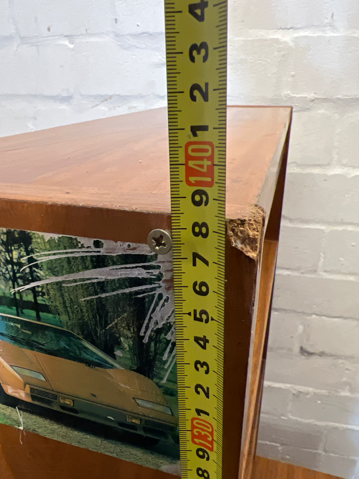 Vintage Stepped Wood Display Cabinet & Drawer Unit - 2ndhandwarehouse.com