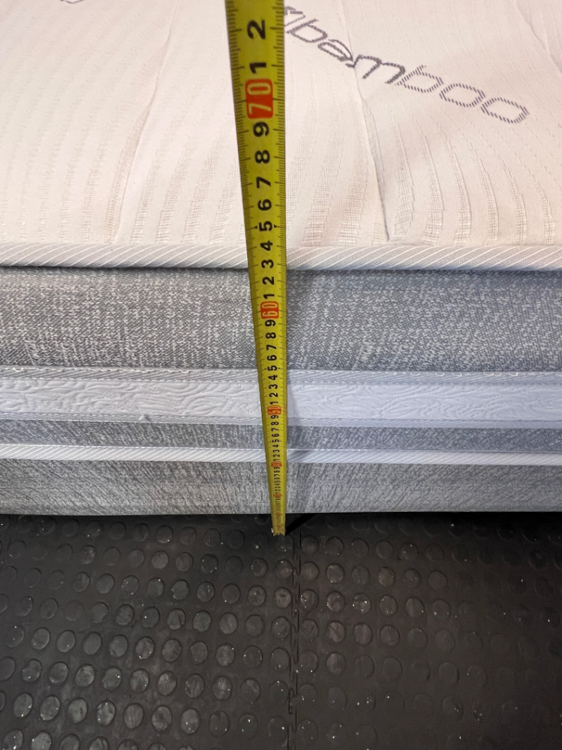 Restonic Firm Orthopaedic Queen Mattress & Base - Excellent Condition - 2ndhandwarehouse.com