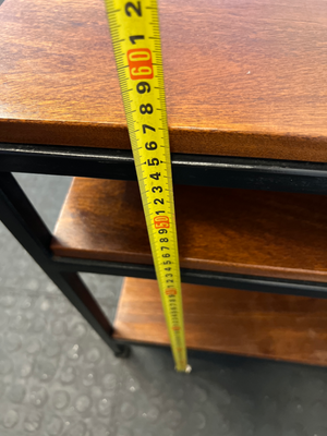 Industrial Tiered Side Table - Marked Top & Paint Wear - 2ndhandwarehouse.com