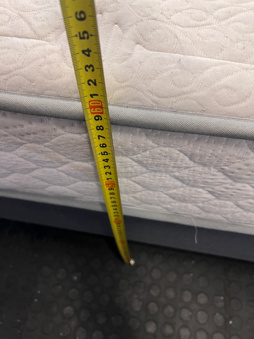 Double Bed & Mewar Iris Mattress - Grey Base (Staining & Scratches) - 2ndhandwarehouse.com