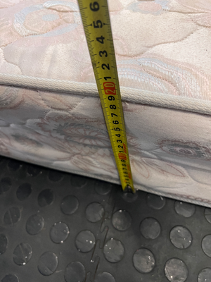 Quilted Double Bed Mattress & Base - Used, Fair Condition - 2ndhandwarehouse.com