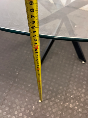 Decofurn 160cm Glass Dining Table - Damaged Leg Fittings - 2ndhandwarehouse.com