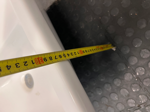 Large Ceramic Bathroom Basin - Used Fair Condition (No Tap) - 2ndhandwarehouse.com