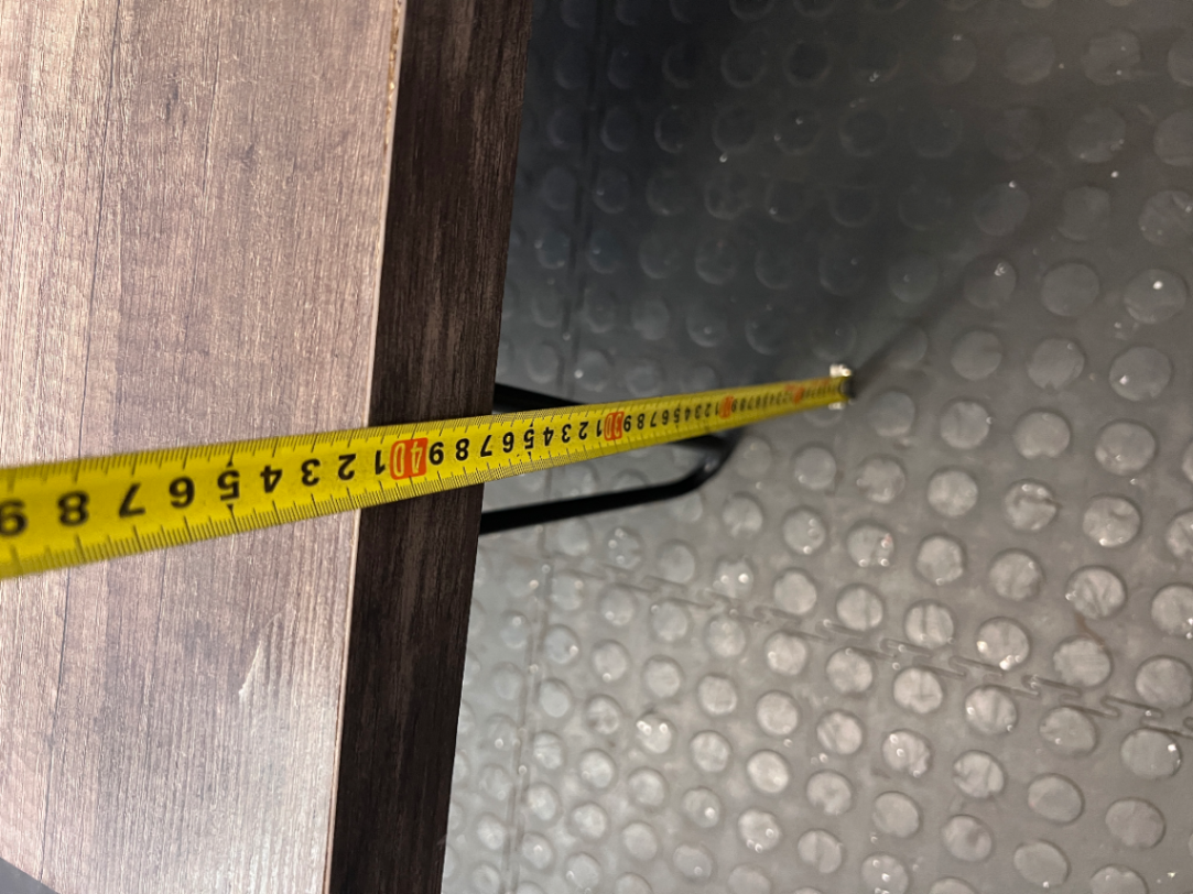 Industrial Style Side Table with Hairpin Legs - Damage to Leg - 2ndhandwarehouse.com