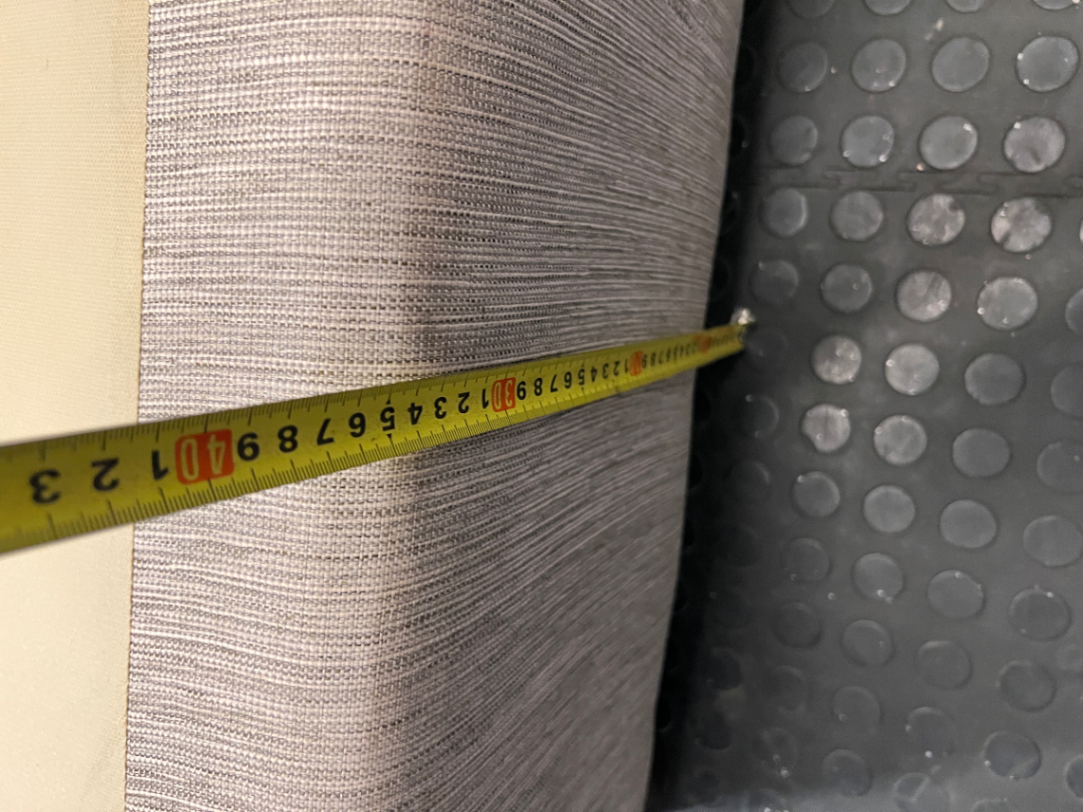 Single Bed Base in Neutral Upholstered Fabric - 2ndhandwarehouse.com