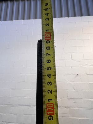 Double Black Metal Mobile Clothing Rail — Good Working Order - 2ndhandwarehouse.com
