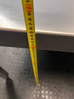 Brushed Aluminium Industrial Dining Table — Well-Maintained Condition - 2ndhandwarehouse.com