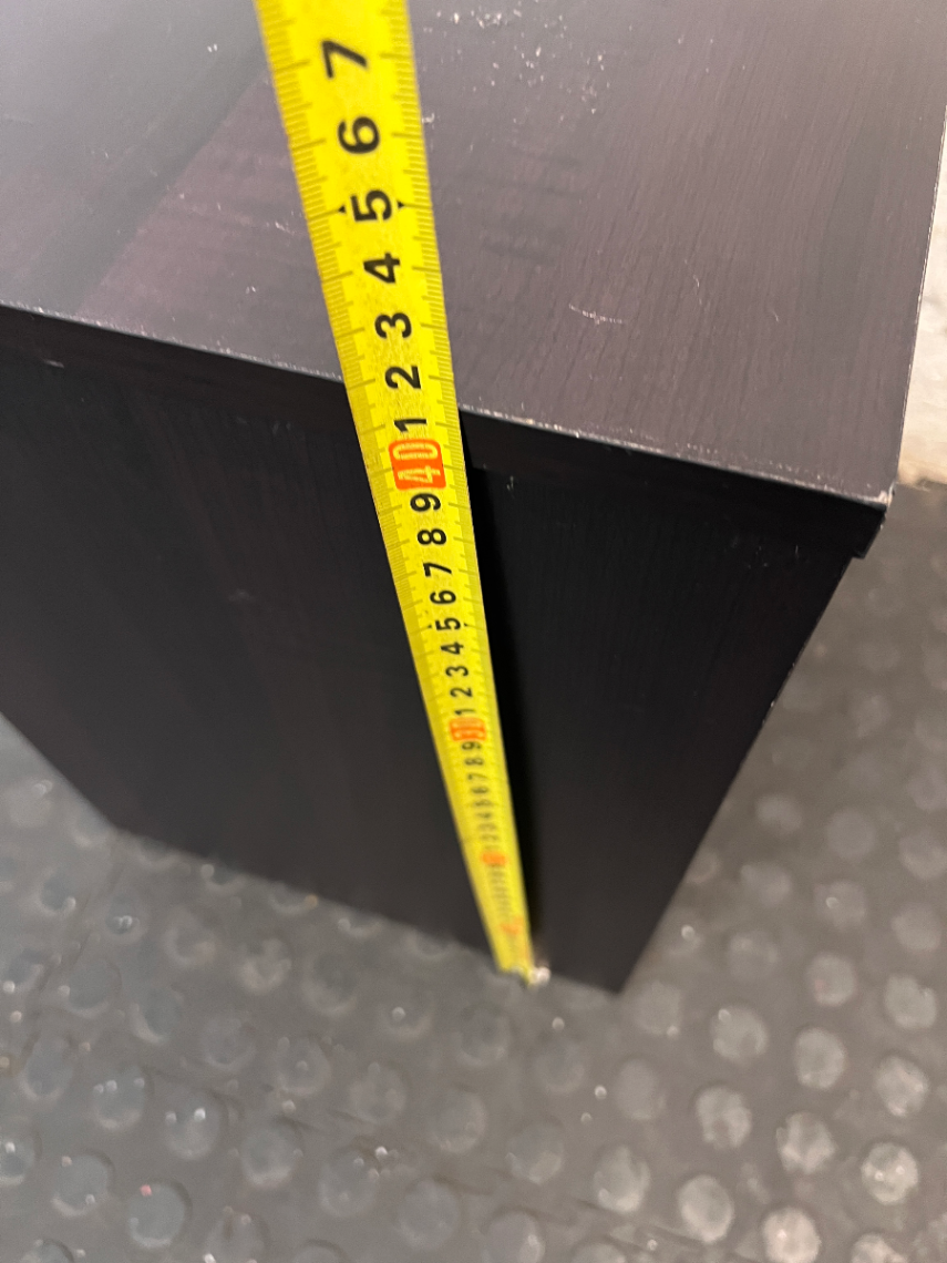 Dark Brown Minimalist Open Shelf Side Table — Well Used Fair C - 2ndhandwarehouse.com