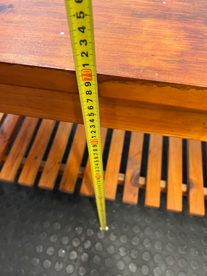 Large Oregon Pine Slatted Sideboard Server — Good Working O - 2ndhandwarehouse.com
