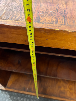 Vintage Solid Wood Bar Counter with Shelving — Minor Surface S - 2ndhandwarehouse.com