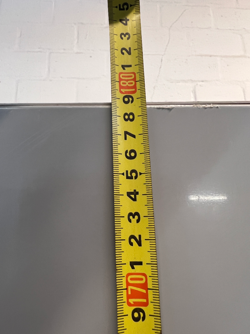 Silver Hisense Fridge Freezer with Water Dispenser — Working Order with Damaged Internal D - 2ndhandwarehouse.com