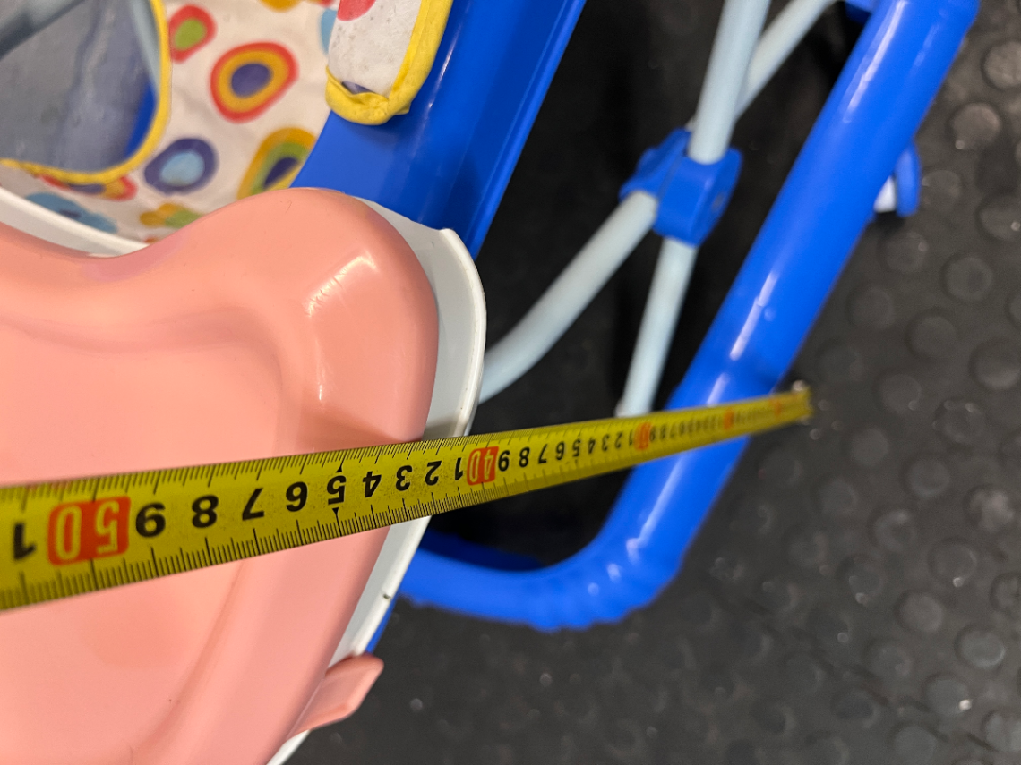 Coloured Plastic Baby Walker with Activity Tray — Good Working Order