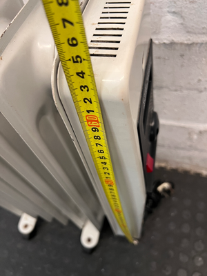 Tropical White Oil-Filled Heater with Castors — Good Working Order