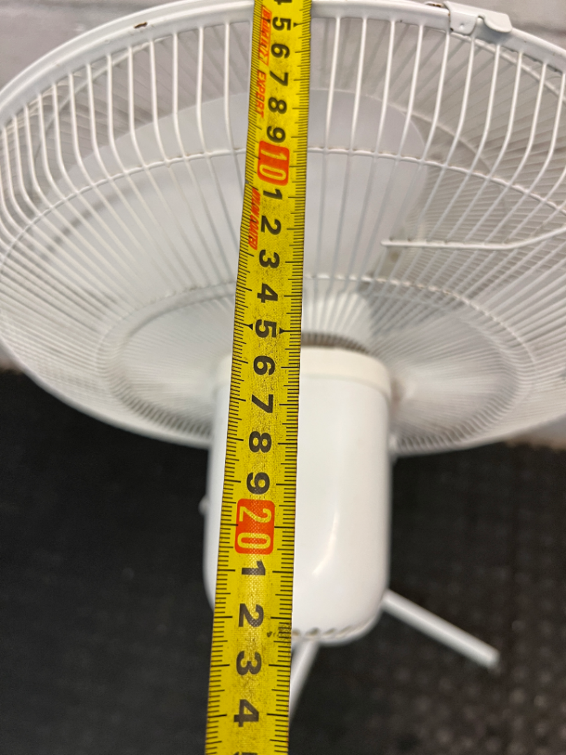 Logik White Standing Pedestal Fan — Working with Signs of Use - 2ndhandwarehouse.com