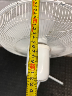 Logik White Standing Pedestal Fan — Working with Signs of Use - 2ndhandwarehouse.com