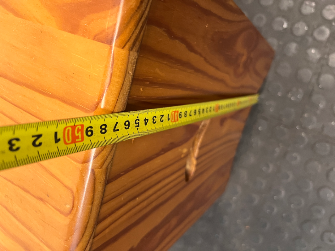 Pine Finished Storage Stool