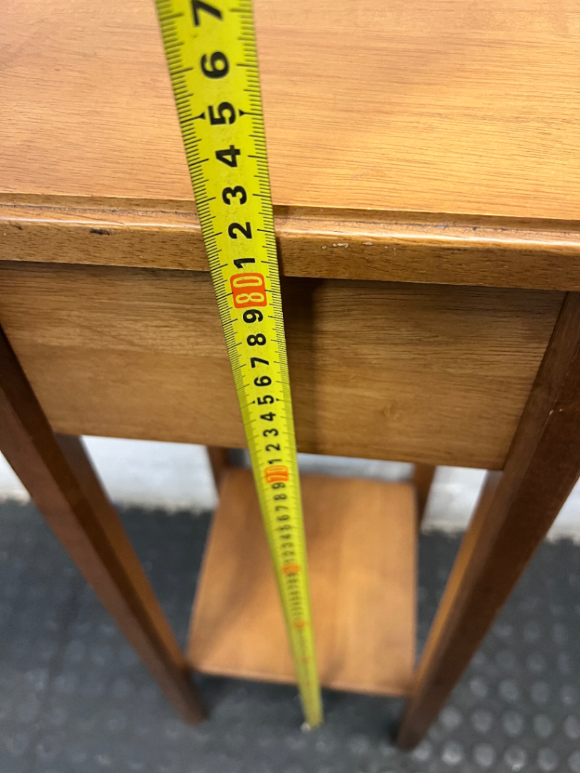 Tiered Wooden Plant Stand with Lower Shelf — Well Used Condition