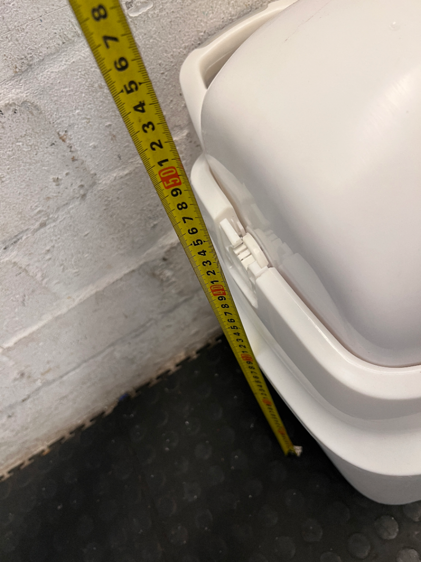 White Rotating Plastic Nappy Bin — Clean and Tested