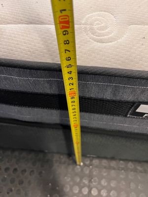 Queen Sleepmasters Base Set — 9-Month-Old Mattress and Base in Fair Condition