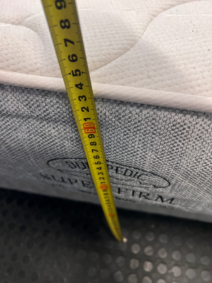 Queen Durapedic Super Firm Mattress and Base Set — Visible Light Surface Staining