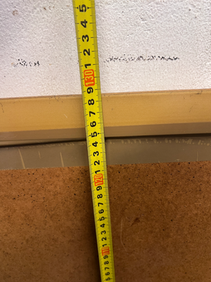 Rectangular Wall Mirror with Bevelled Gold Frame — Fair Condition with Visible Wear
