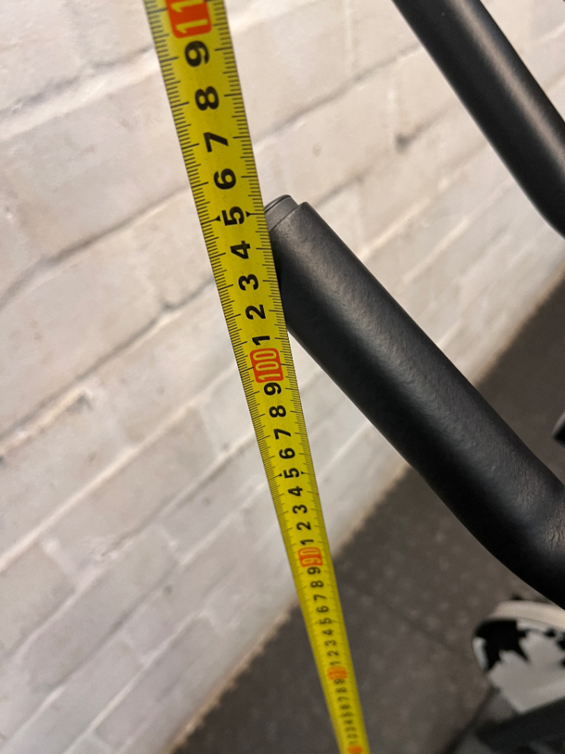 Trojan Spin 120 Exercise Bike in Dark Grey — Good Working Order; Missing Sticker on Wheel