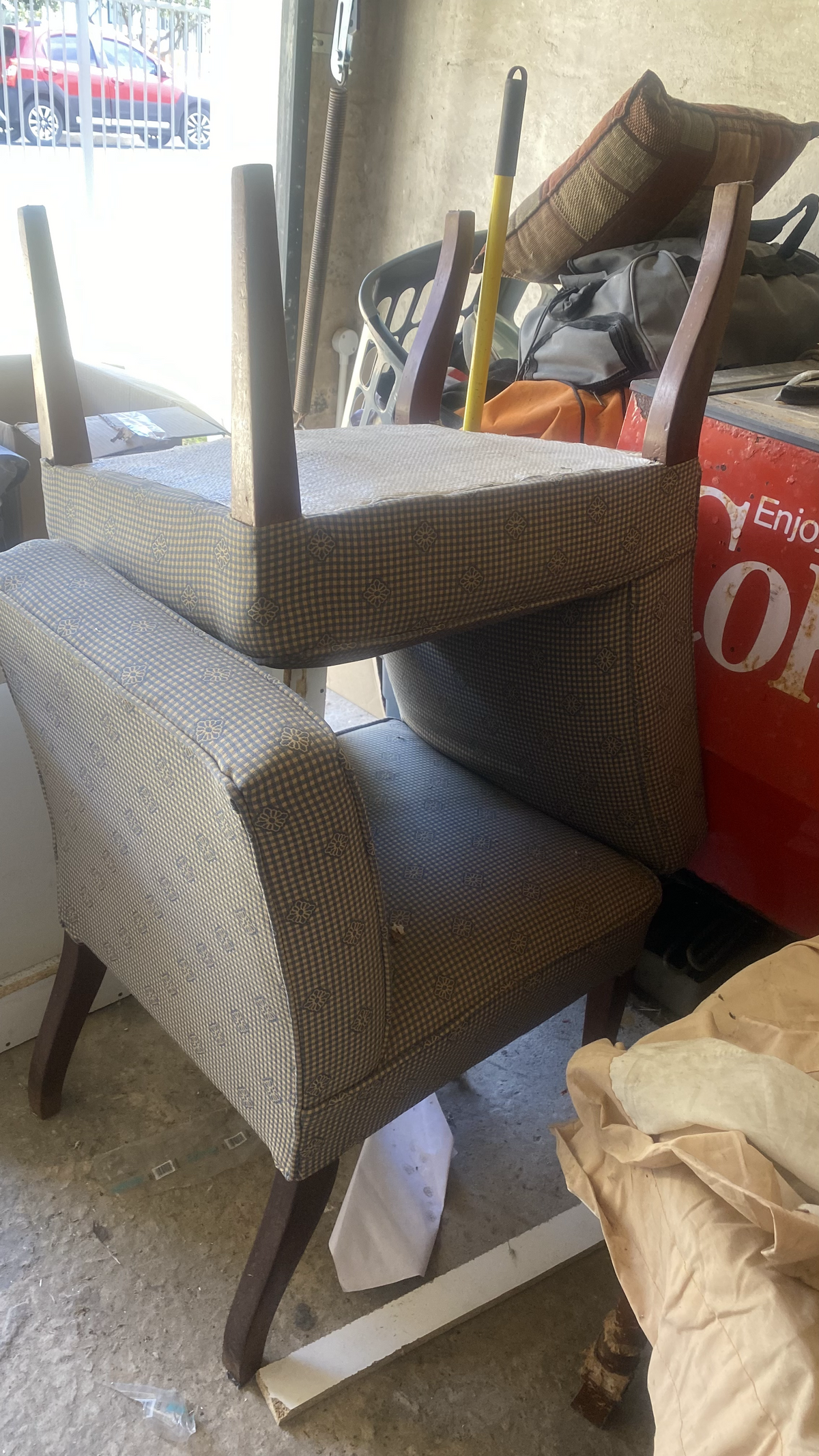 Vintage Patterned Dining Chairs - 2ndhandwarehouse.com